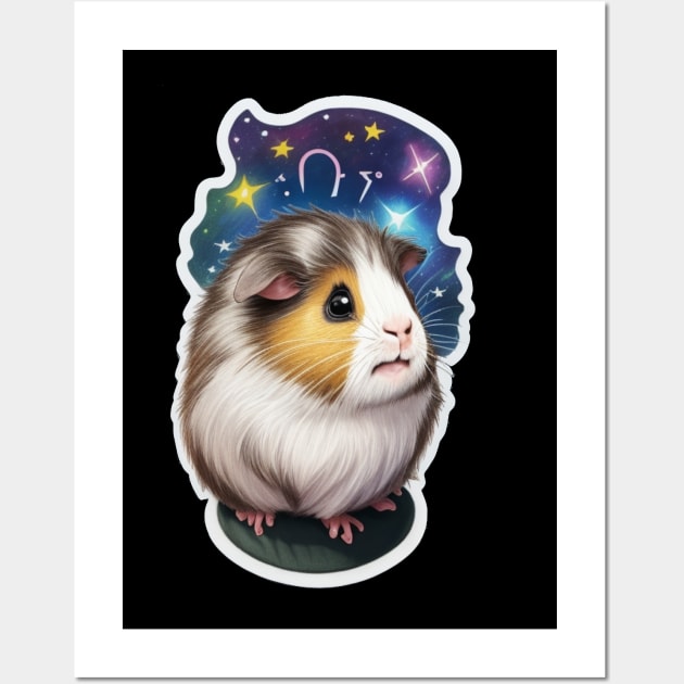 guinea pig in space Wall Art by Majkel&Majkel